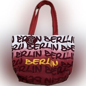 💥 Robin Ruth Collectible Berlin GERMANY 100% Canvas Tote Bag Purse Handbag